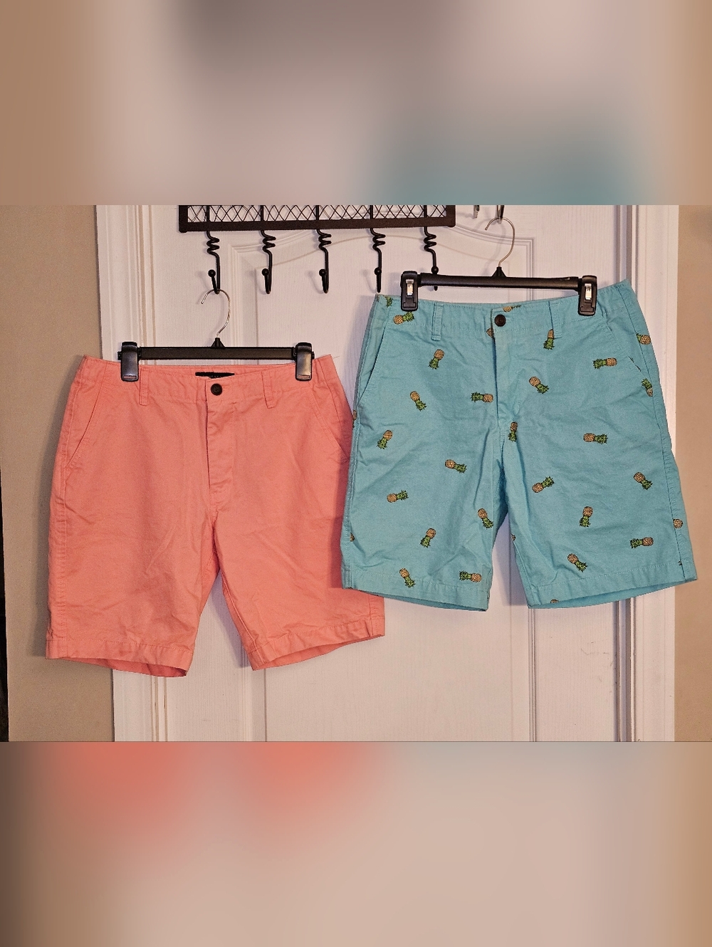 Aeropostale New York Flat Front Chino Shorts Bundle Of Two Men Size 30 Inseam 9